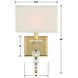 Clover Sconce Wall Light in Aged Brass