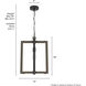Woodburn 1 Light 14 inch Noble Bronze Pendant Ceiling Light