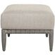 Borneo 17.75 inch Charcoal Gray Rope and Nuance Dove Outdoor Ottoman