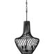 Elsa 3 Light 16 inch Black Pendant Ceiling Light