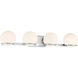 Hollywood Nights LED 32 inch Chrome Bath Light Wall Light