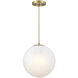 Pixie LED 12 inch Brushed Gold Pendant Ceiling Light