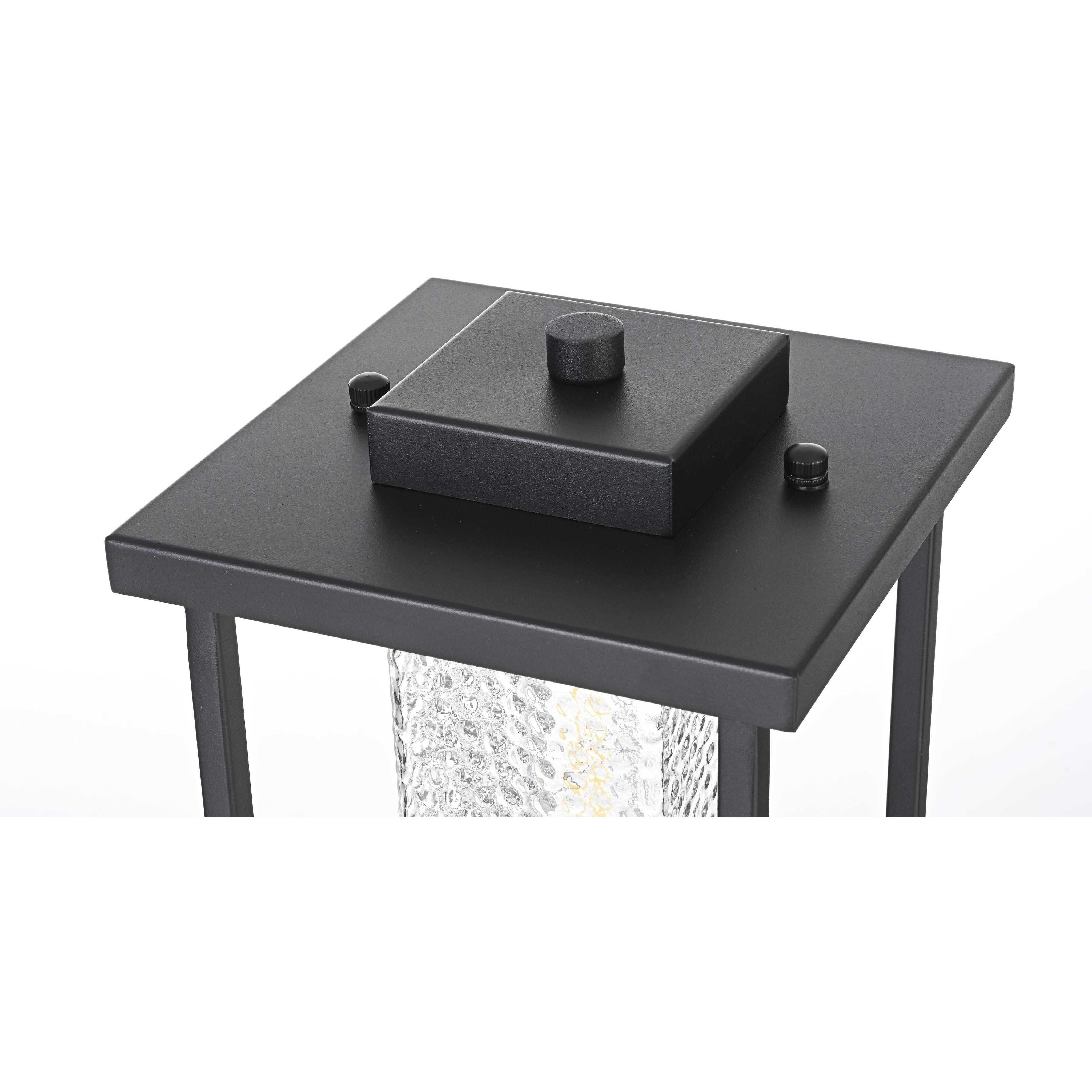 Philip 1 Light 17 inch Black Outdoor Post Light