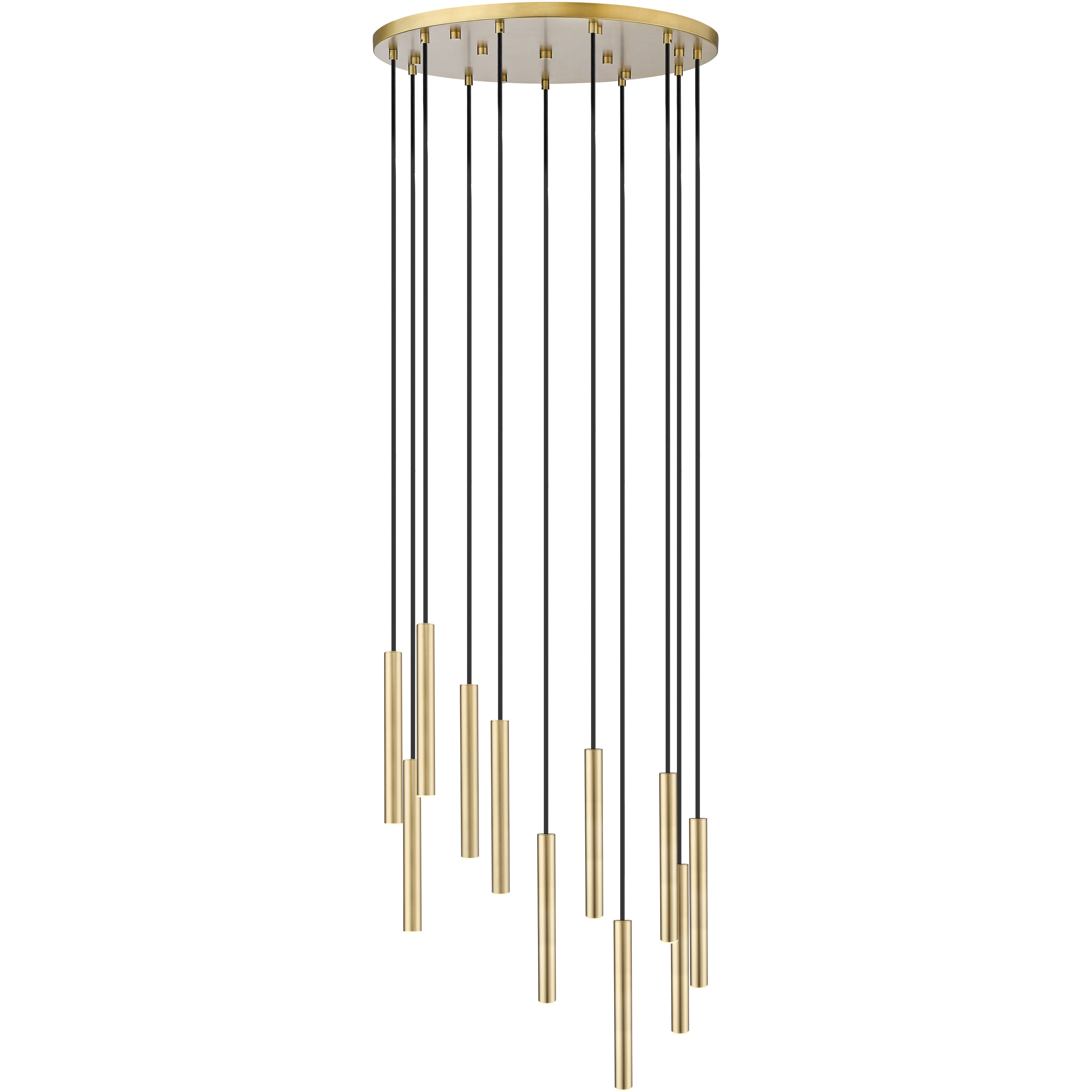 Forest LED 24 inch Modern Gold Chandelier Ceiling Light