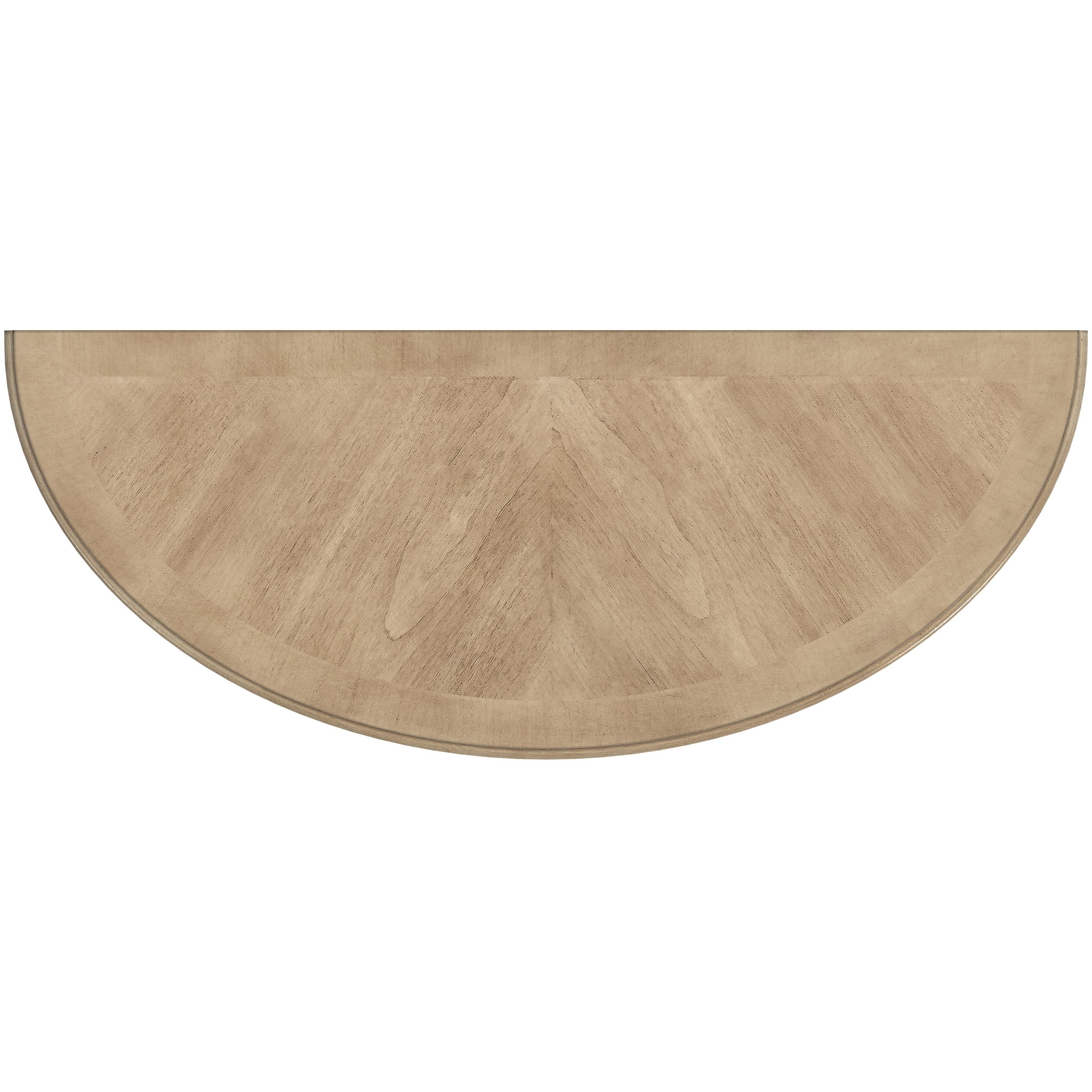 Hampton Demilune Console Table in Beige
