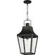 Storybook 1 Light 9.5 inch Black Outdoor Pendant