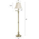 Signature 62 inch 100 watt Antique Brass Floor Lamp Portable Light