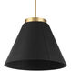 Bentley 1 Light 24.13 inch Black Aged Brass Pendant Ceiling Light