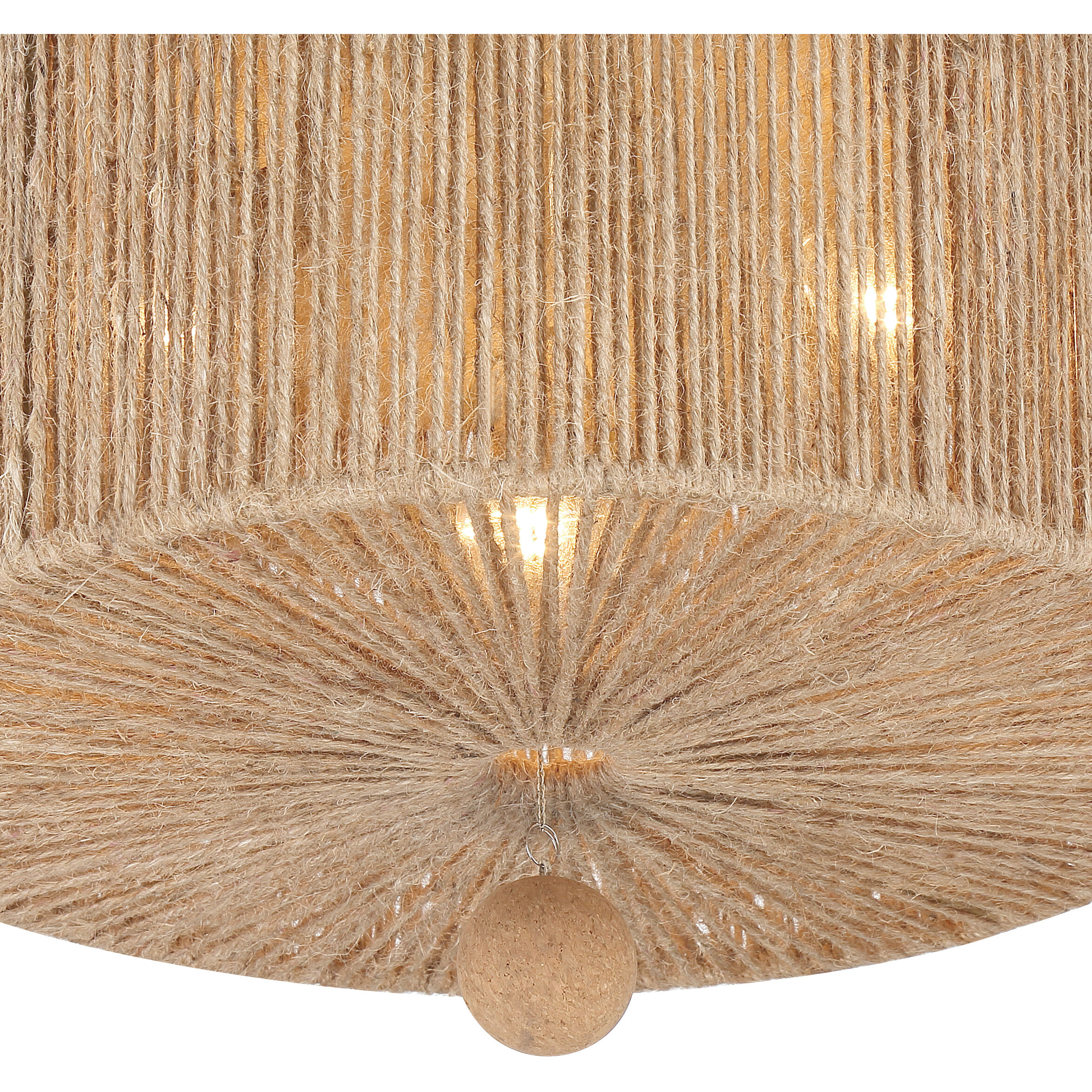 Jessa 3 Light 16 inch Burnished Silver Flush Ceiling Light