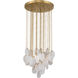 Velisse 6 Light 27.5 inch Legacy Brass Pendant Ceiling Light