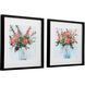 Fresh Flowers 26 X 26 inch Watercolor Prints, Set of 2