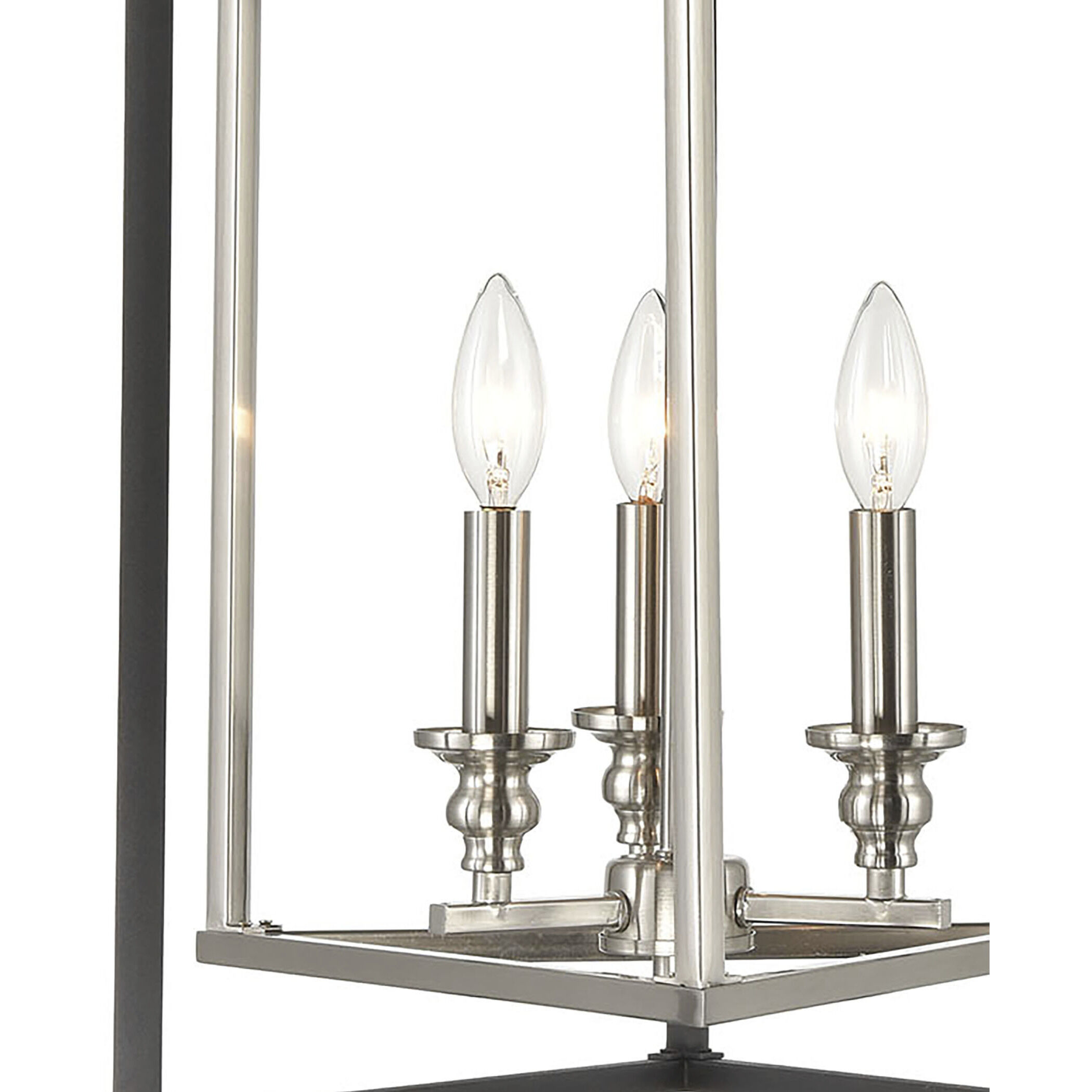 Salinger 3 Light 16 inch Charcoal with Satin Nickel Pendant Ceiling Light