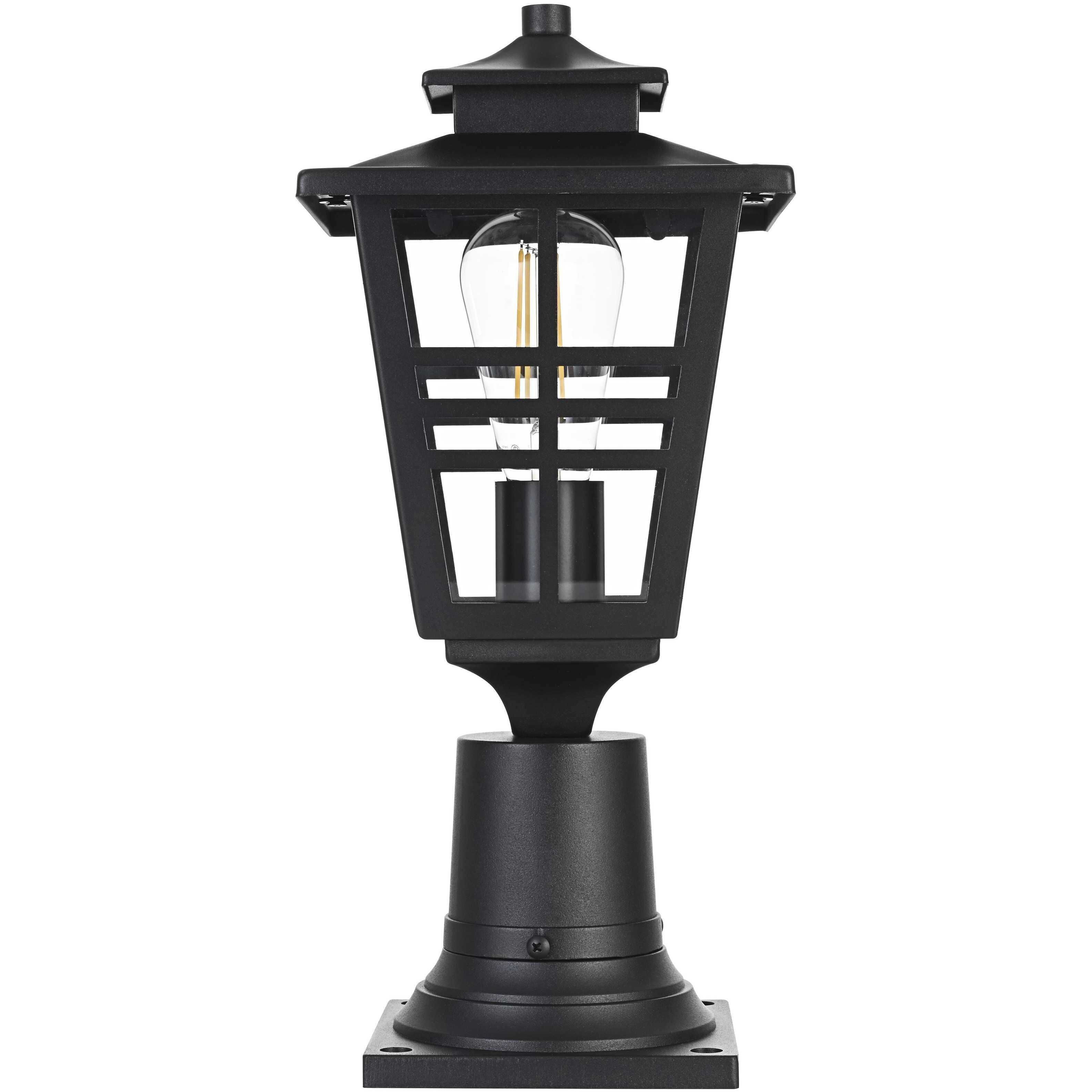 Macon 1 Light 16 inch Black Outdoor Post Light