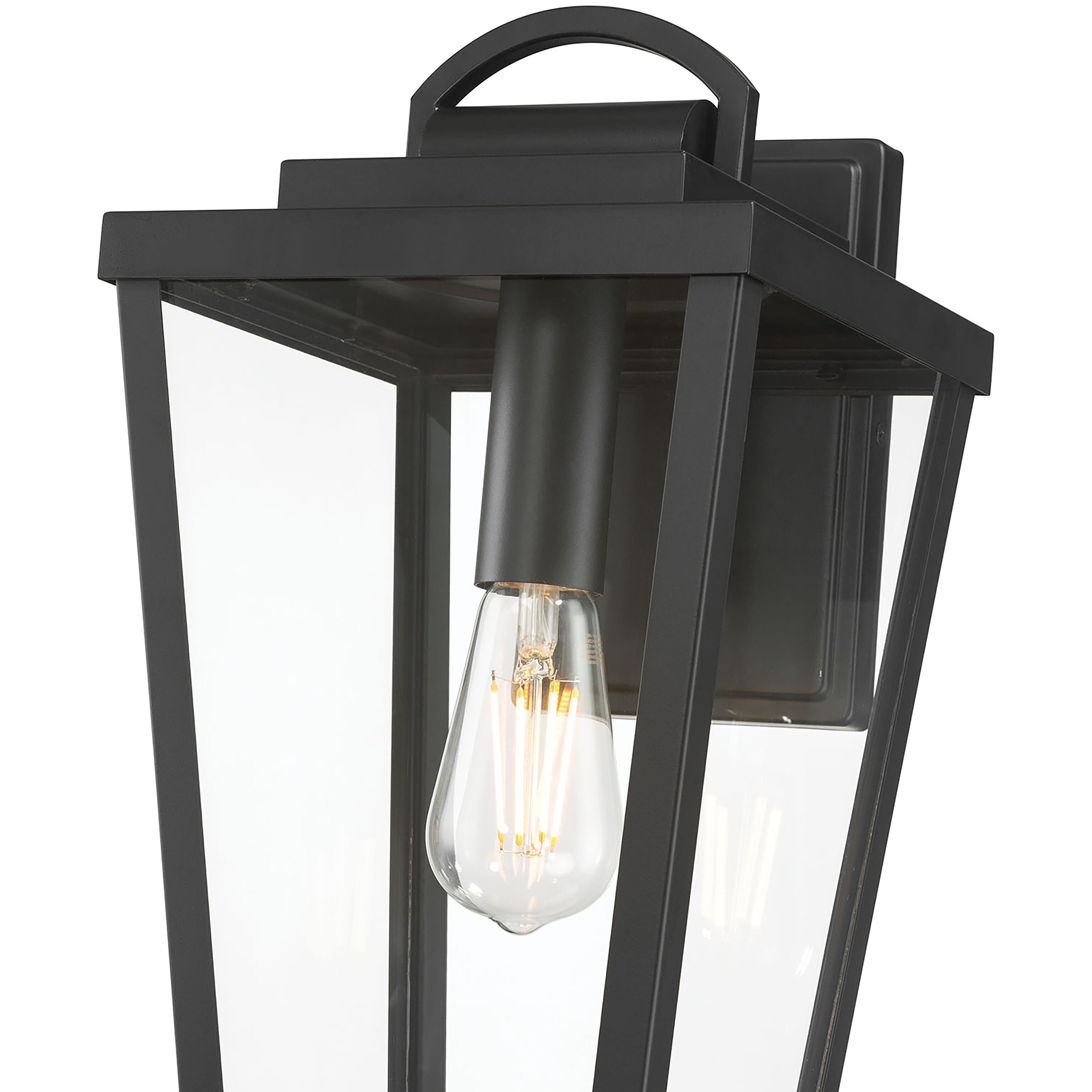 Brenwick 1 Light 14.5 inch Powder Coated Black Outdoor Wall Sconce