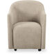Drava Beige Rolling Dining Chair