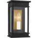 C&M by Chapman & Myers Cupertino 1 Light 15.5 inch Textured Black Outdoor Wall Lantern