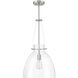 Foster 1 Light 14 inch Satin Nickel Pendant Ceiling Light