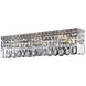 Maxime 6 Light 26 inch Chrome Vanity Light Wall Light in Clear, Royal Cut