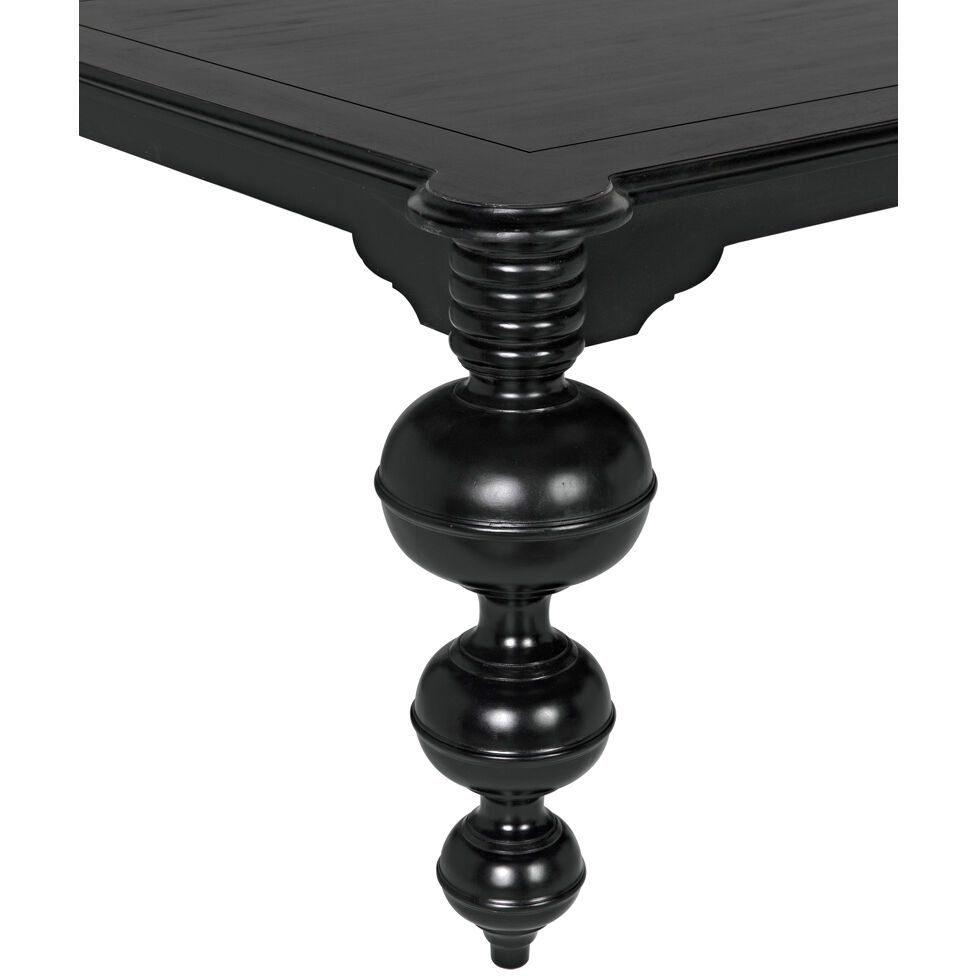 Claudio 99 X 54 inch Hand Rubbed Black Dining Table
