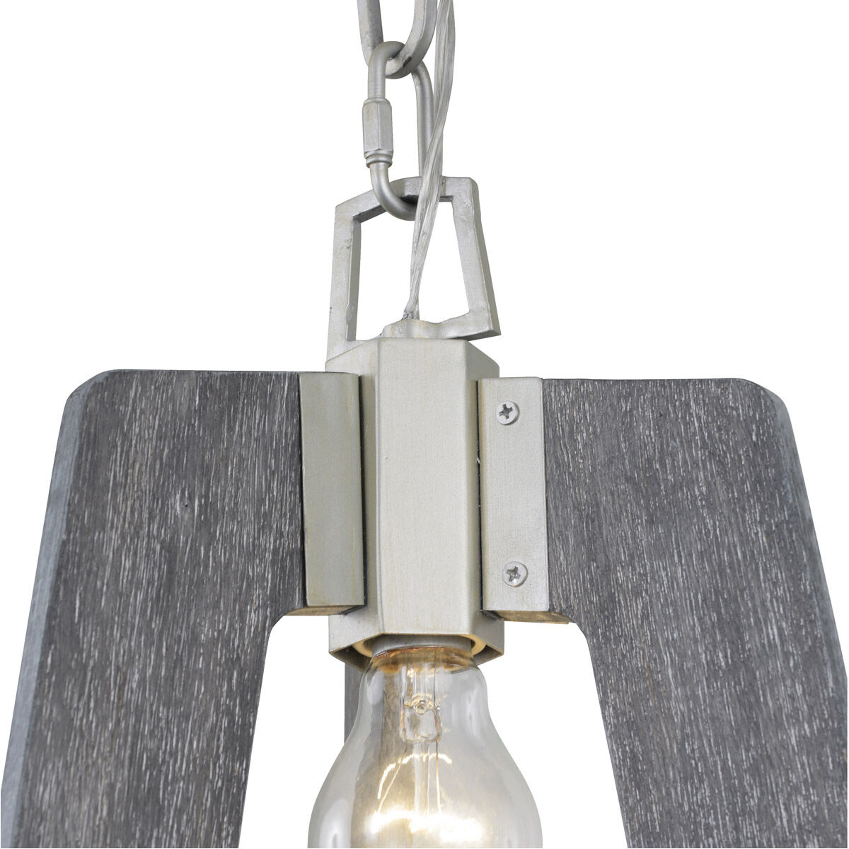 Lofty 1 Light 11.5 inch Silverado and Grey Mini Pendant Ceiling Light in Silverado/Grey Wood
