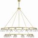 Aragon 30 Light 60 inch Soft Brass Chandelier Ceiling Light