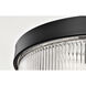 Grayson 17.25 inch Matte Black Flush Mount Ceiling Light