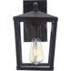 Olsen 1 Light 12 inch Midnight Outdoor Wall Lantern