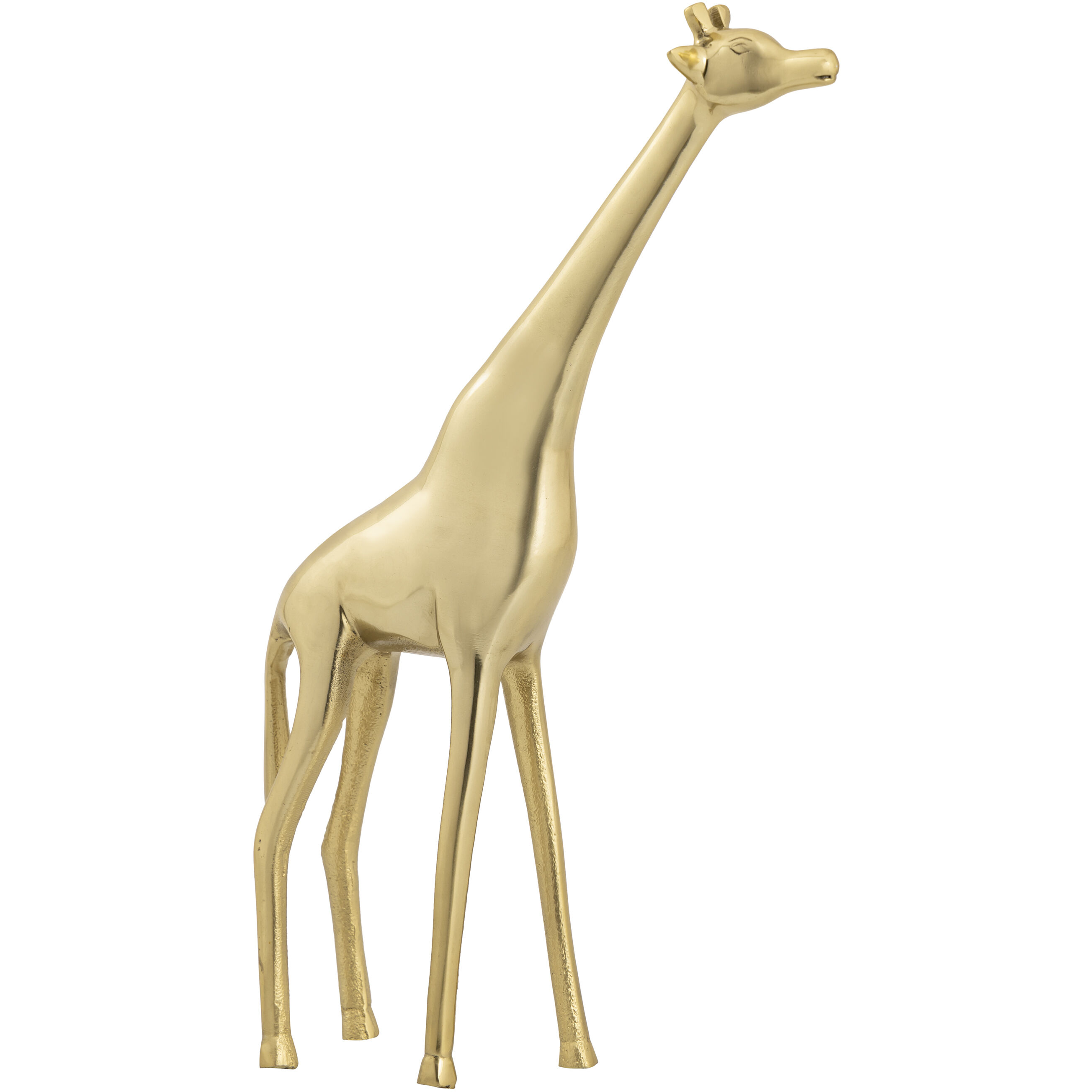 Brass Giraffe 14 X 2.5 inch Sculpture