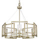 Marco 24.5 inch 60.00 watt White Gold Chandelier Ceiling Light