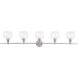 Collier 5 Light 47 inch Chrome Wall sconce Wall Light