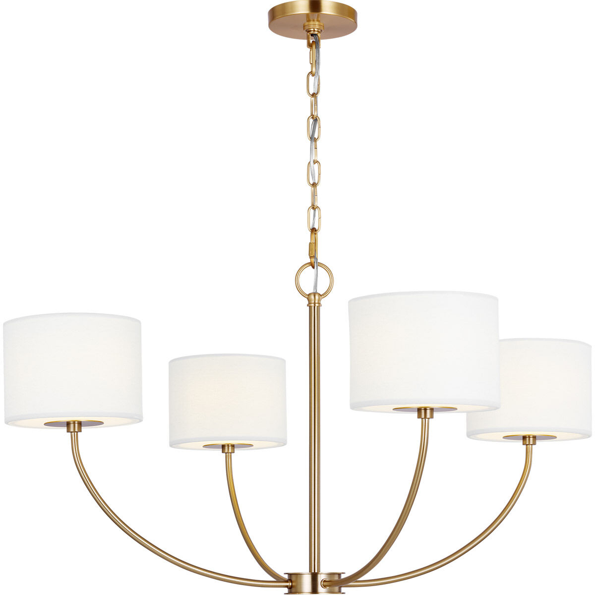 kate spade new york Sawyer 4 Light 31.75 inch Burnished Brass Chandelier Ceiling Light