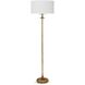Clove Stem 62 inch 60.00 watt Antique Gold Leaf Floor Lamp Portable Light