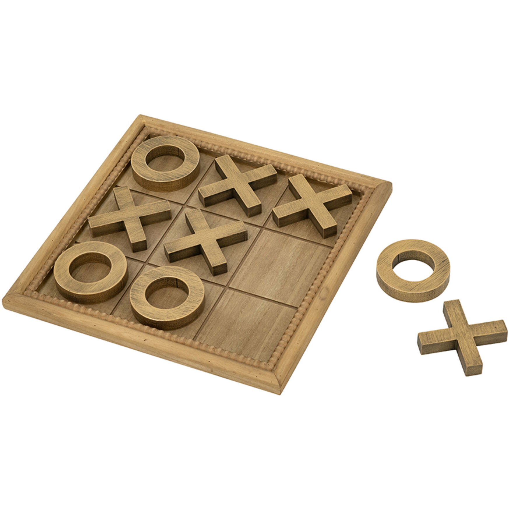 Anita Brown and Gold Tic-Tac-Toe Set