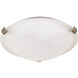 Brentwood 1 Light 13 inch Brushed Nickel Flush Mount Ceiling Light