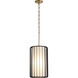 Tuxedo 1 Light 10.5 inch Black Pendant Ceiling Light, Small