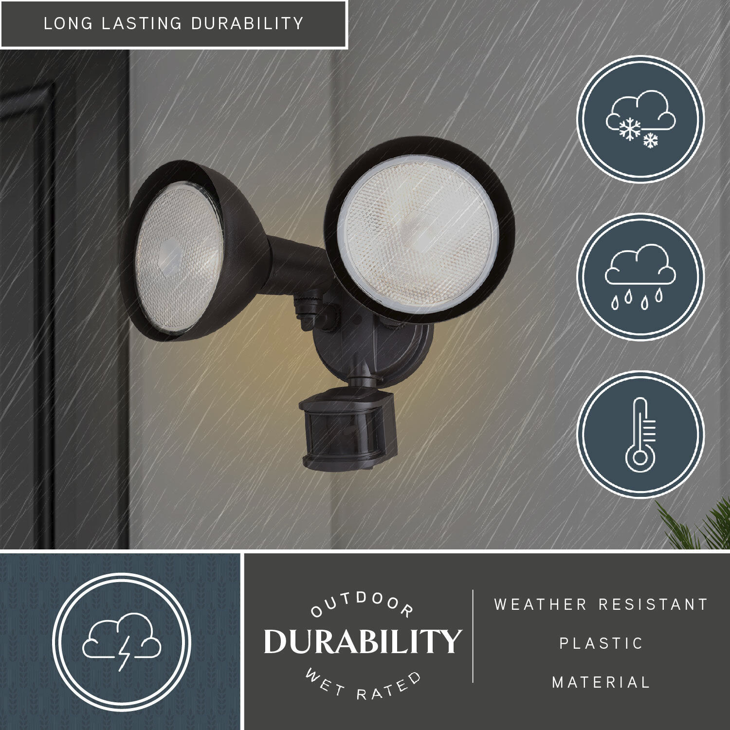 Outdoor Security LED 8.75 inch Bronze Outdoor Security