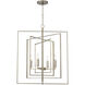 El Capitan 4 Light 26 inch Antique Silver Leaf Pendant Ceiling Light