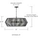 Kaiya 6 Light 31 inch Matte Black Chandelier Ceiling Light