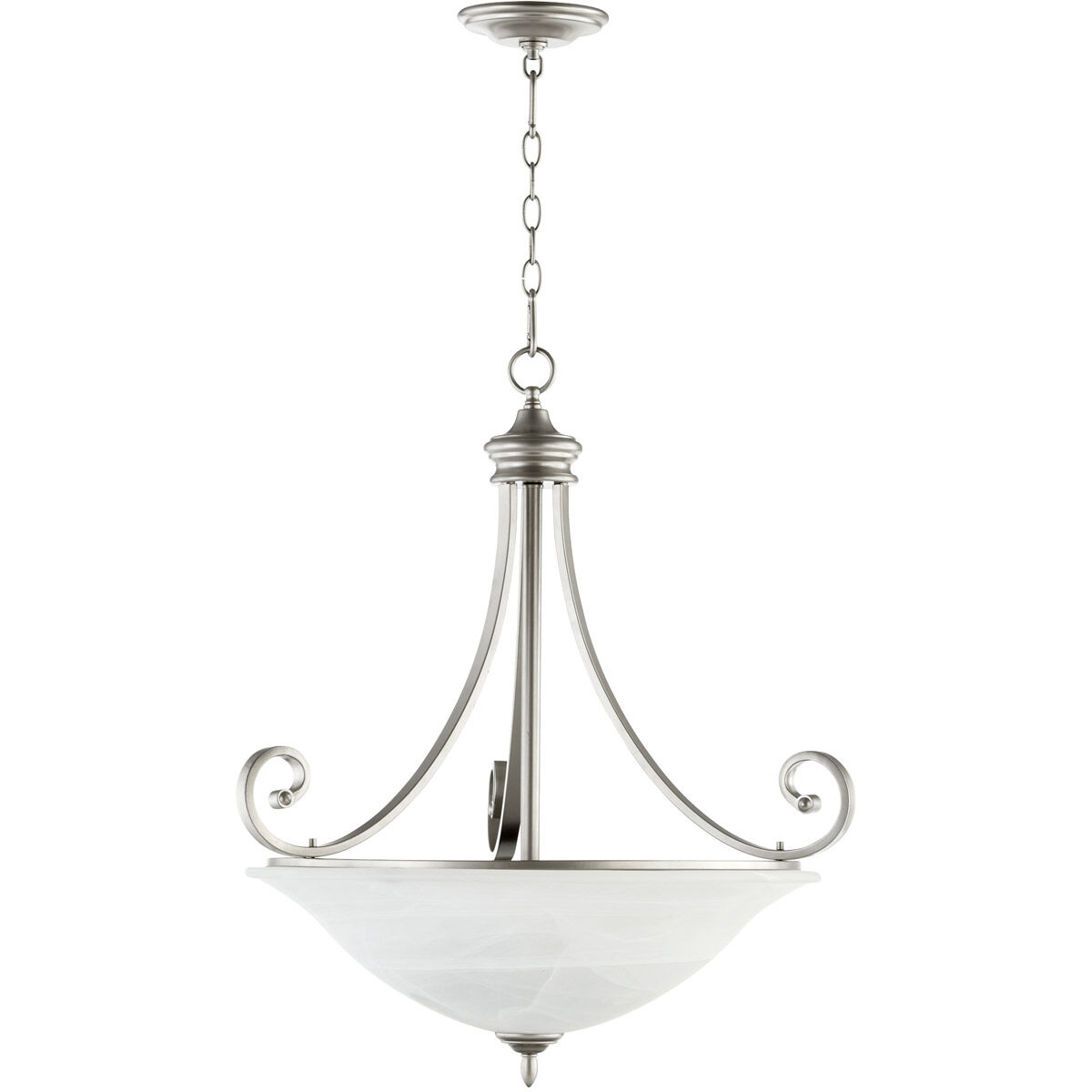 Bryant 4 Light 27.5 inch Classic Nickel Pendant Ceiling Light
