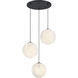 Circo LED 28 inch Matte Black Chandelier Ceiling Light