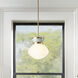 Lucy 1 Light 10 inch Lacquered Brass with Seafoam Pendant Ceiling Light