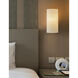 Textile Collection 1 Light 5.5 inch White ADA Wall Sconce Wall Light in 4" D x 5.5" W x 10" H, EVOLV