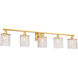 Phineas 5 Light 42 inch Brass Wall sconce Wall Light