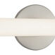 Tectra 1.88 inch Brushed Nickel ADA Wall Sconce Wall Light