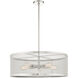 Industro 5 Light 25 inch Brushed Nickel Chandelier Ceiling Light