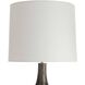 Grainger 30 inch 150.00 watt Graphite and Polished Nickel Lamp Portable Light