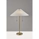 Claremont 24 inch 40.00 watt Antique Brass Table Lamp Portable Light