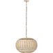 Sidney 3 Light 23.5 inch Natural Pendant Ceiling Light