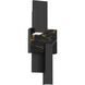 Lap LED 24 inch Sand Black Outdoor Wall Sconce