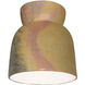 Radiance Collection - Hourglass 1 Light 7.5 inch Harvest Yellow Slate Flush-Mount Ceiling Light in Dedicated LED, Form+Finish+Function